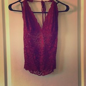 Bebe Lace Halter